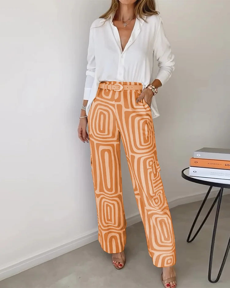 Athena | Stijlvolle Tweedelige Zomerset met Patroon