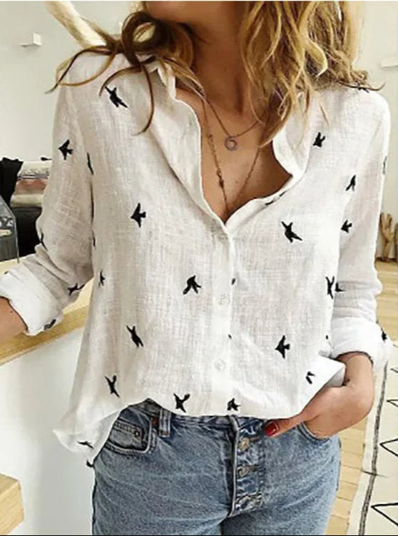 Noa | Vintage Linnen Blouse voor Warme Dagen