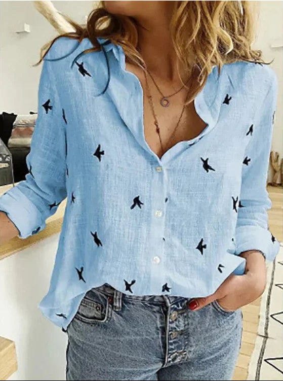 Noa | Vintage Linnen Blouse voor Warme Dagen