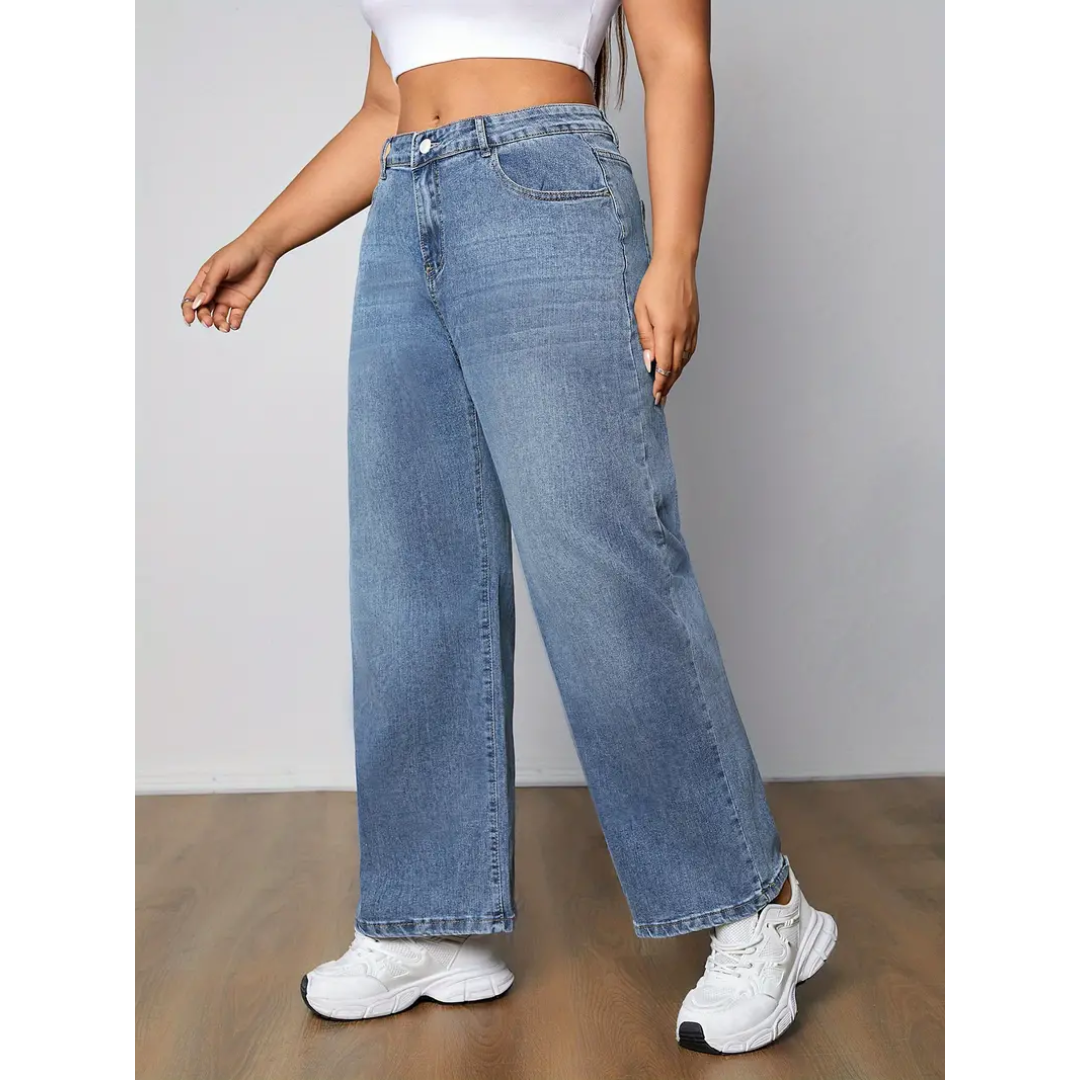 Lies | Zomerse Rechte Jeans met Eigentijdse Touch