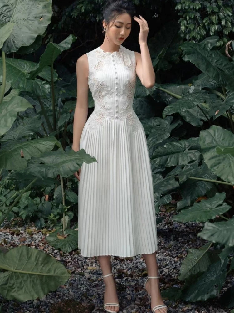 Elinore | Romantische Zomerjurk met Verfijnde Details
