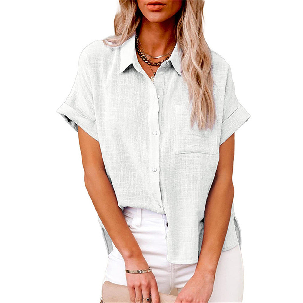 Celss | Zomerblouse van Katoen en Linnen met Relaxte Pasvorm