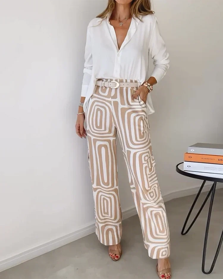 Athena | Stijlvolle Tweedelige Zomerset met Patroon