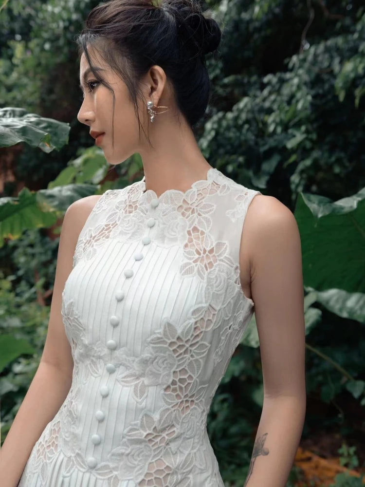 Elinore | Romantische Zomerjurk met Verfijnde Details