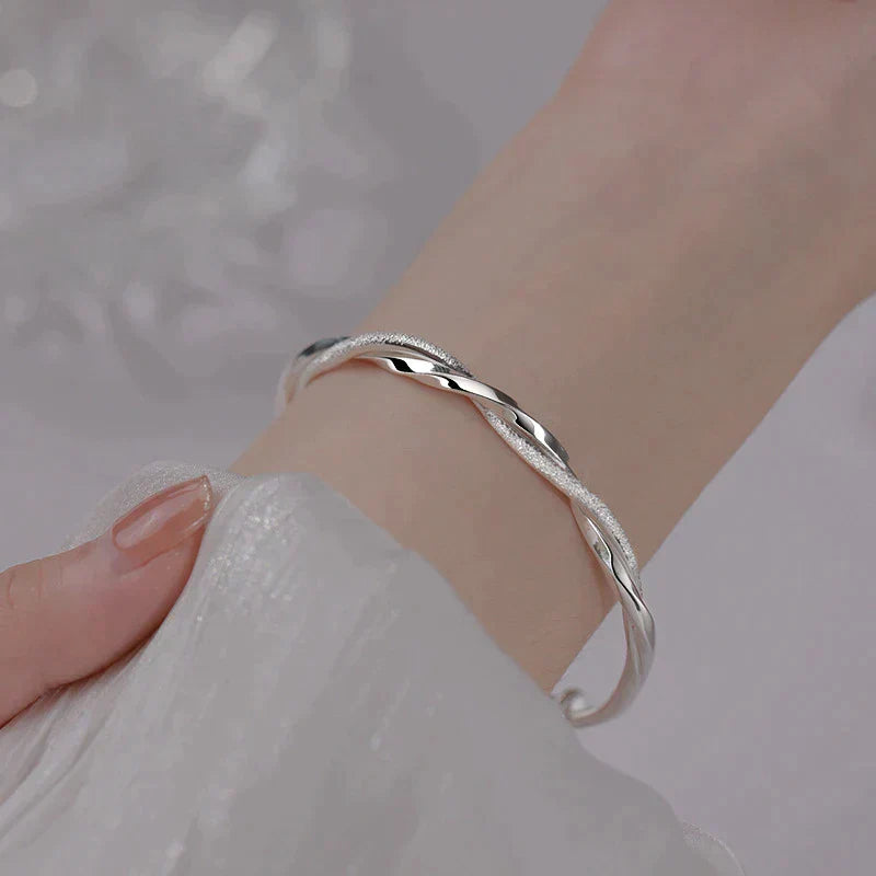 Charlotte | Elegante Armband van Gedraaid Zilver