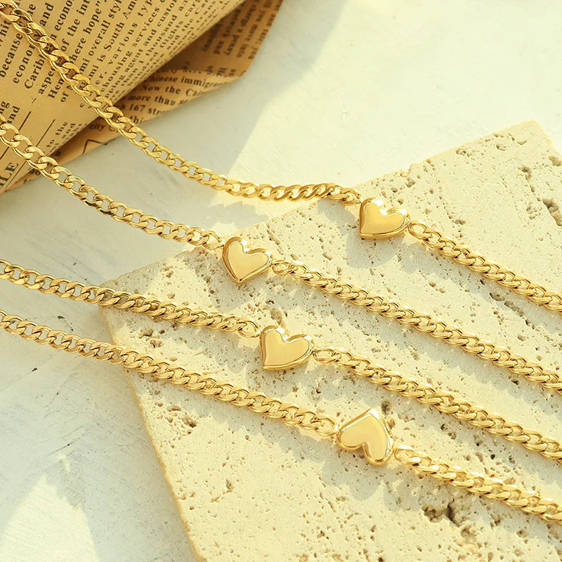 Amora | Verfijnde Hartketting vol Liefde