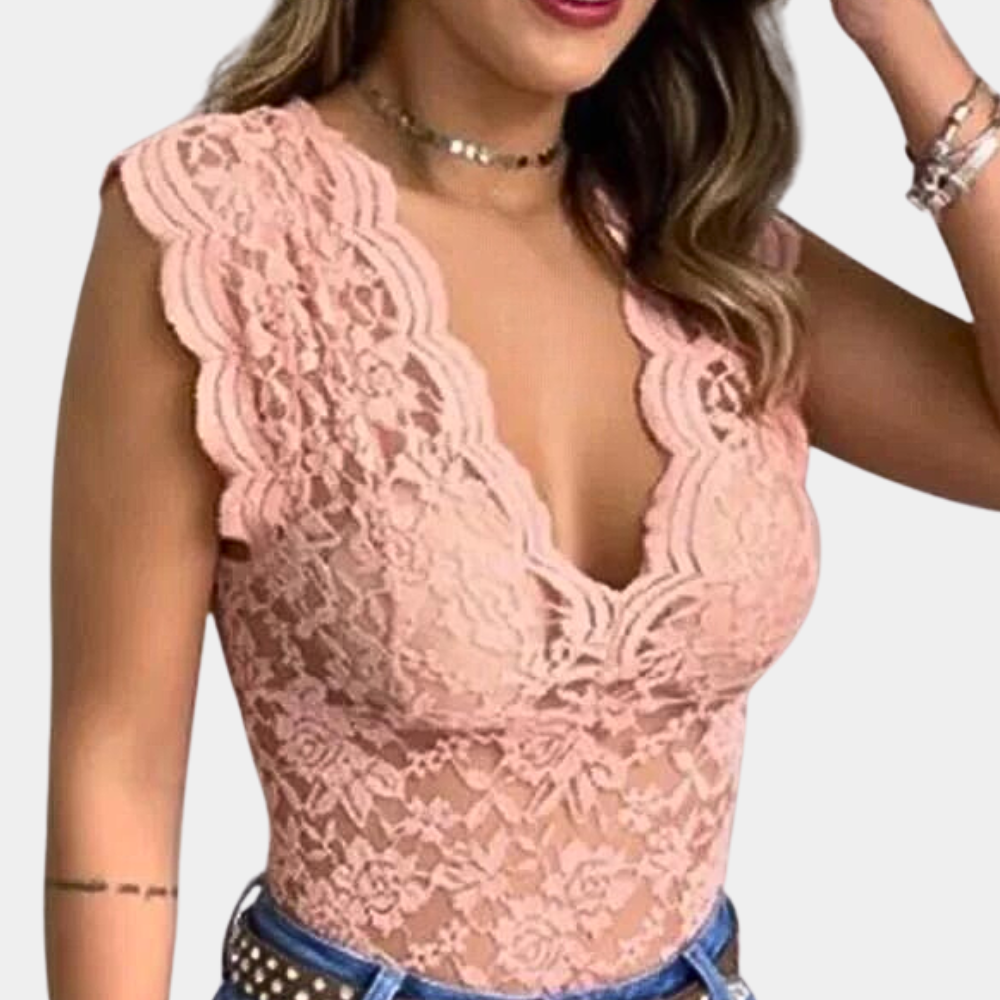 Aneliek | Luchtige Kanten Zomerblouse voor Dames