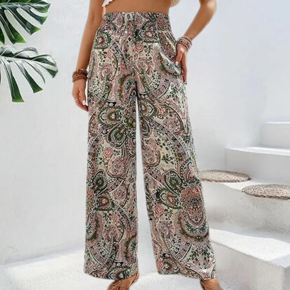 Felly | Comfortabele Zomerbroek met Tijdloze Paisleyprint