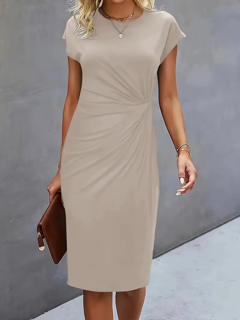 Katrien | Midi Jurk vol Elegantie en Zomerse Rust