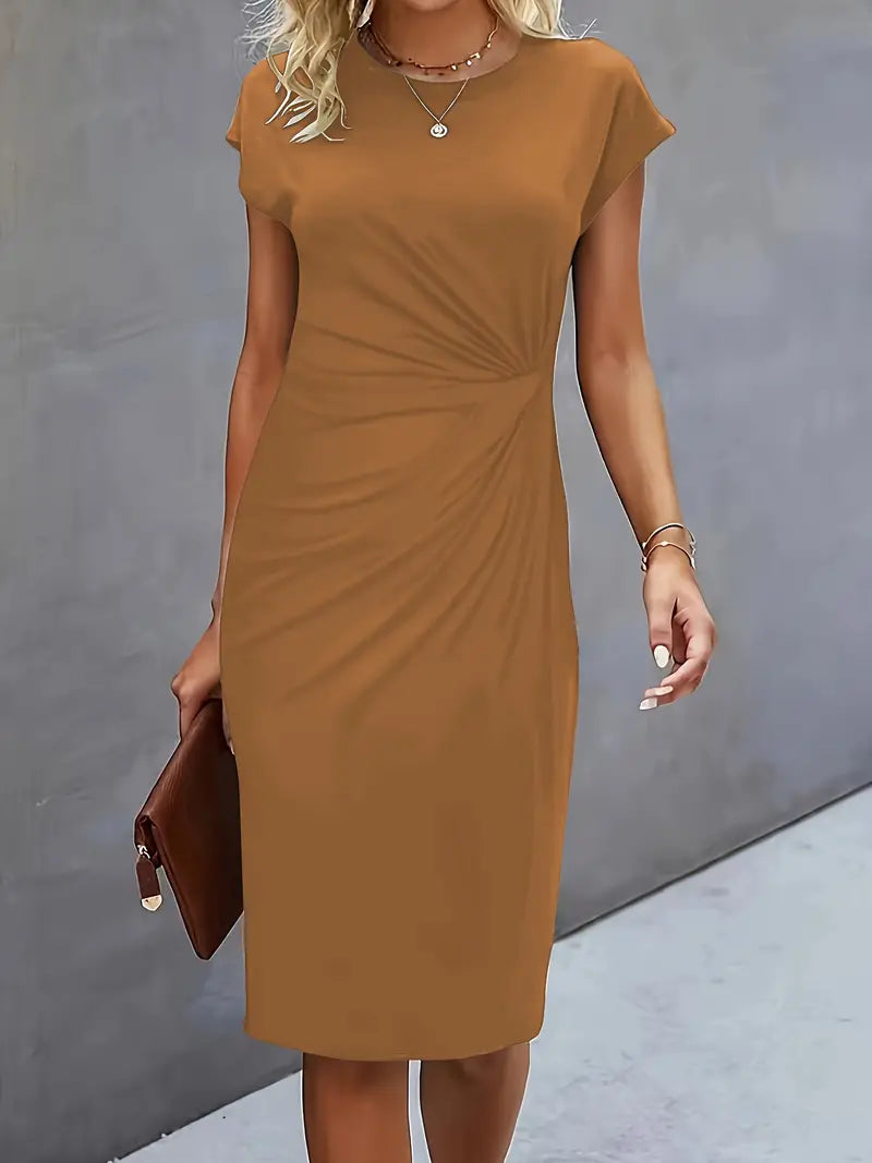 Katrien | Midi Jurk vol Elegantie en Zomerse Rust