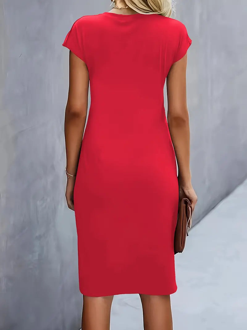 Katrien | Midi Jurk vol Elegantie en Zomerse Rust
