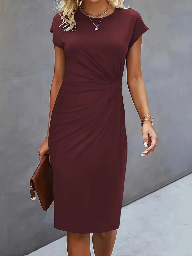 Katrien | Midi Jurk vol Elegantie en Zomerse Rust