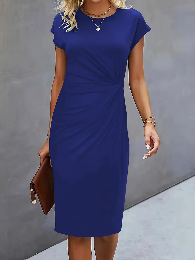 Katrien | Midi Jurk vol Elegantie en Zomerse Rust