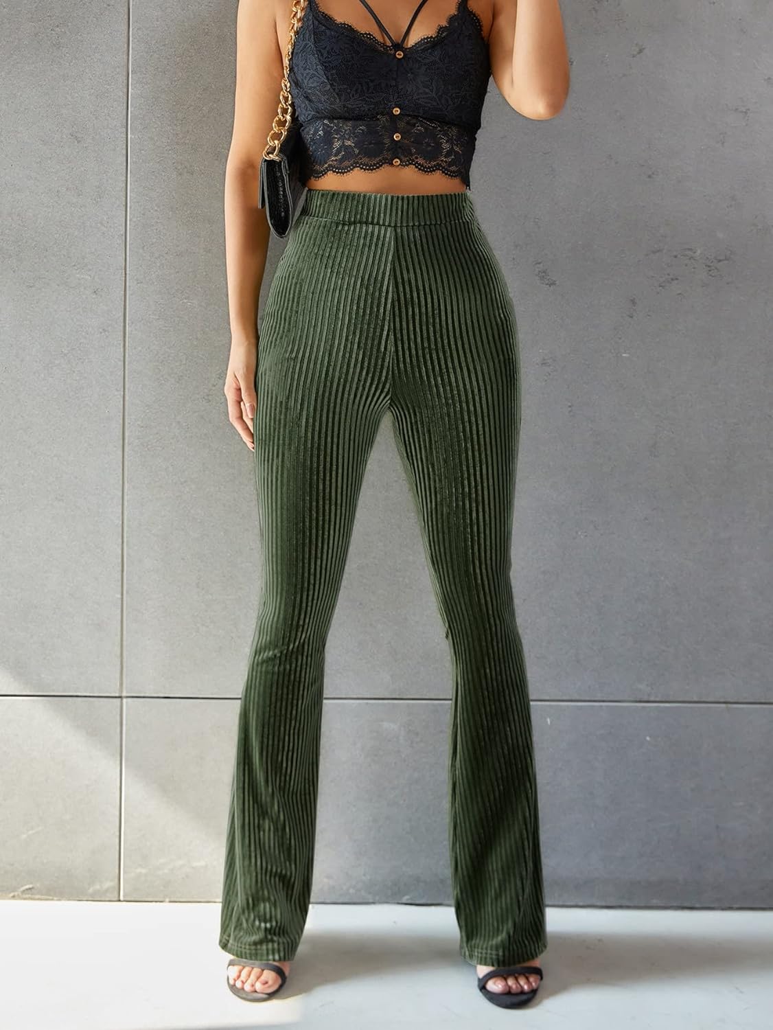 Marvhie | Stijlvolle Corduroy Broek met Vrouwelijke Pasvorm