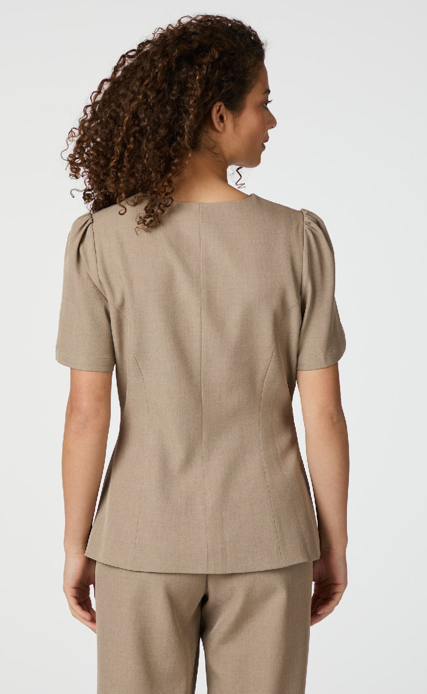 Jules | Blouse in Diep Taupe voor een Verfijnde Look