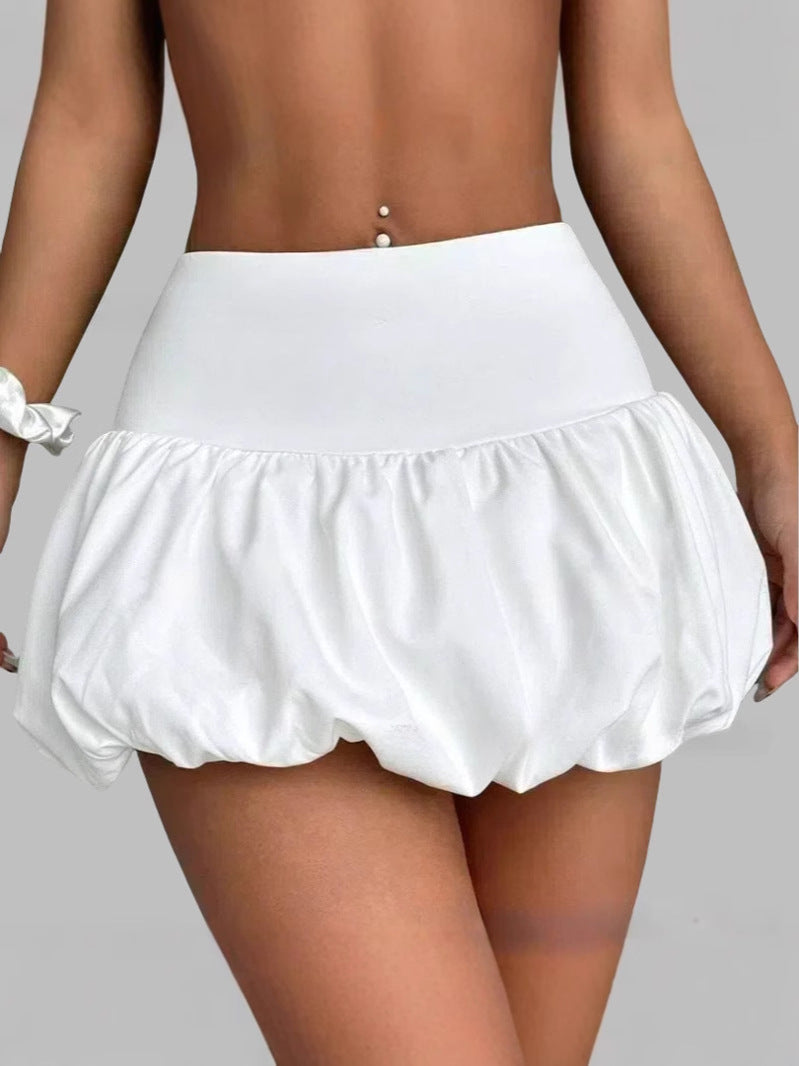 Vivienne | Mini Ballon Rok met Hoge Taille