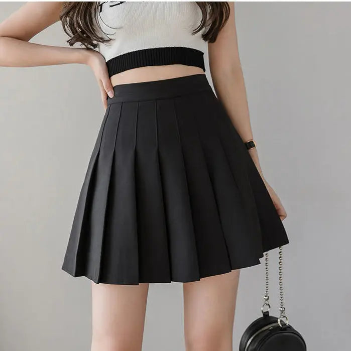 Isalie | Plissé Mini Rok met High Waist – Vrouwelijk & Modieus