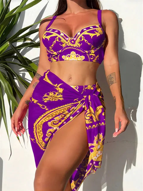 Sophie | Bikini Set met Hoge Taille en 3 Delen