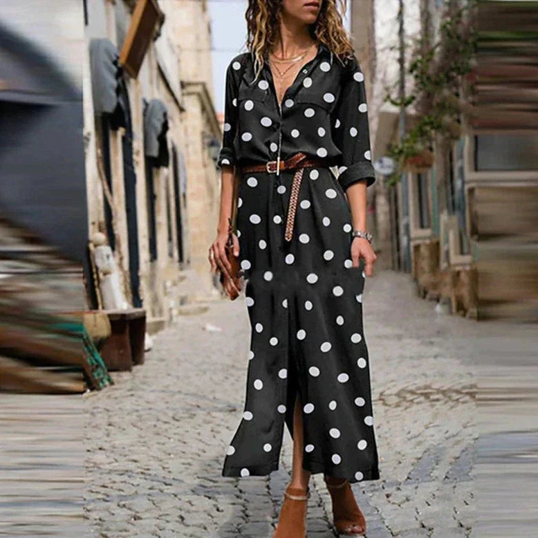 Linde | Modejurk met Tijdloze Stippenprint voor Elke Gelegenheid