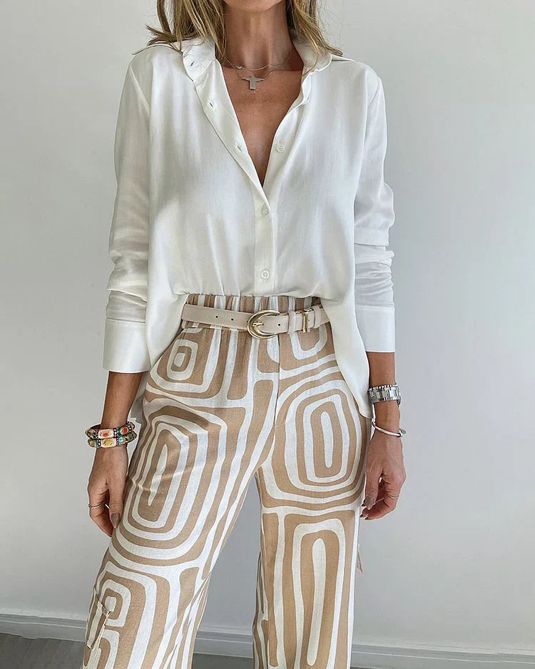 Athena | Stijlvolle Tweedelige Zomerset met Patroon