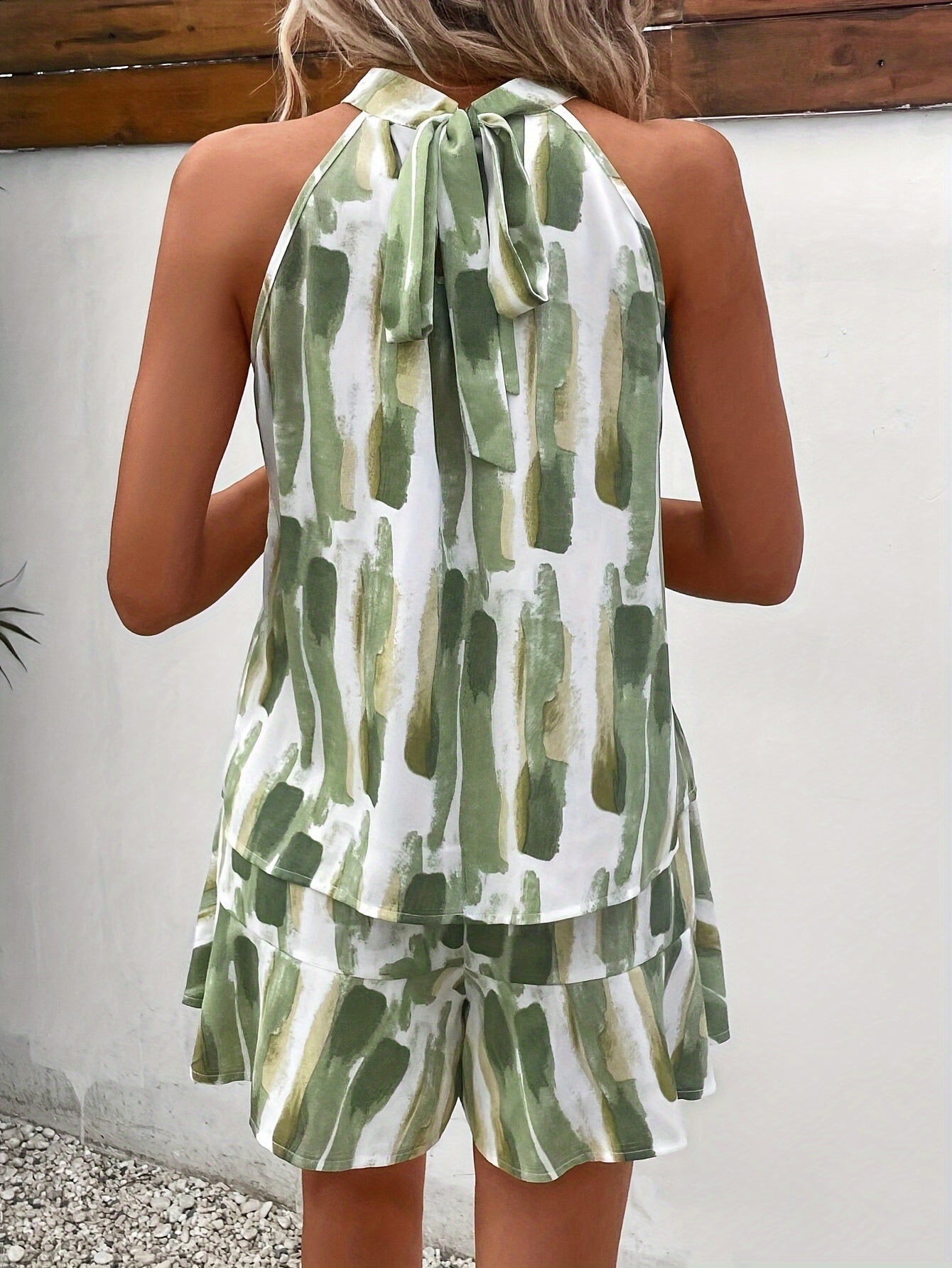 Eleanor | Elegante Mouwloze Jumpsuit met Zomerse Print