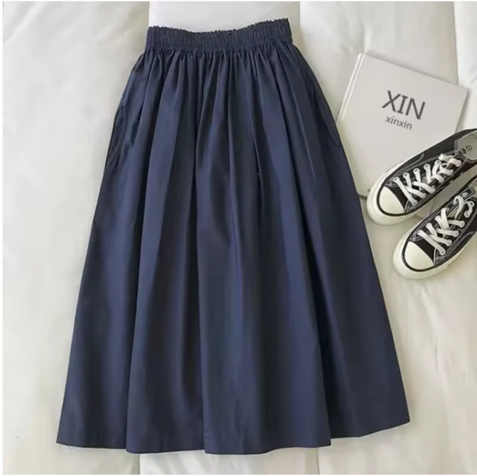 Jessie | Elegante Wijde Rok met Hoge Taille