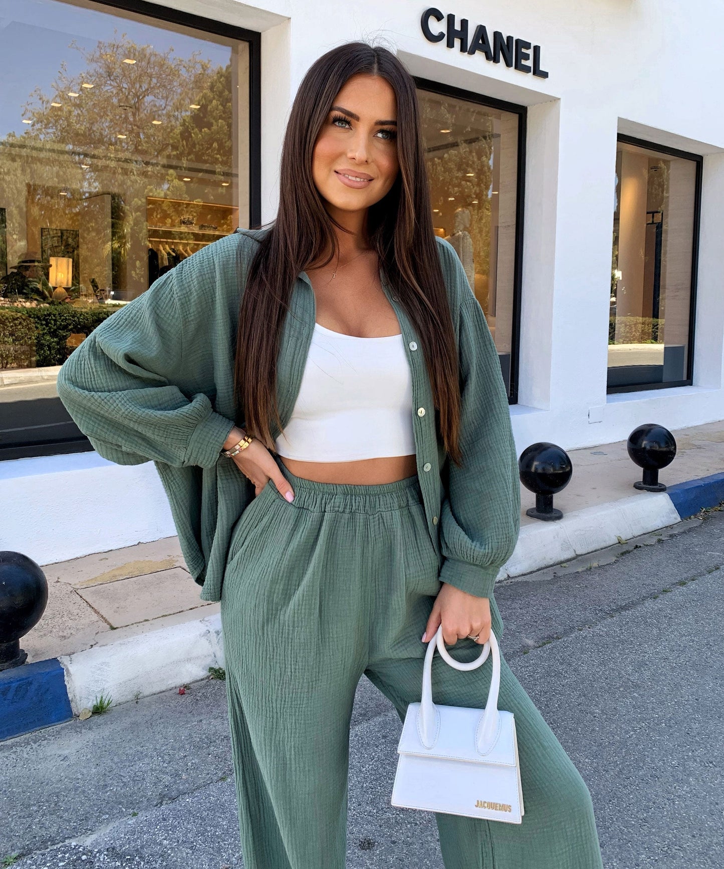 Léna | Oversized Blouse van Zachte Mousseline voor Dames