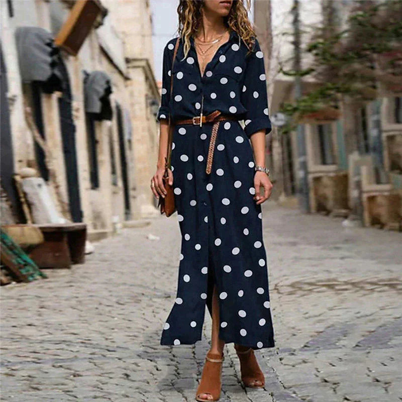 Linde | Modejurk met Tijdloze Stippenprint voor Elke Gelegenheid