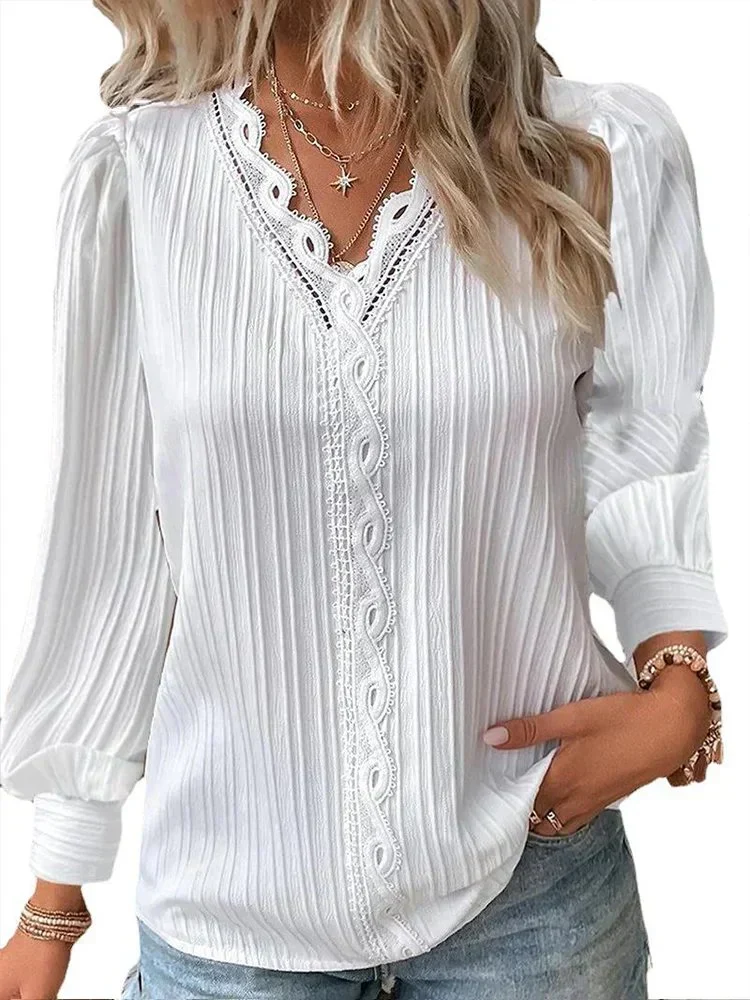 Lena | Frisse, Elegante Blouse in Stralend Wit