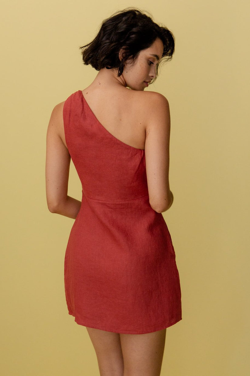 Selina | Maxi Jurk met Eén Schouderband voor Een Verfijnde Look