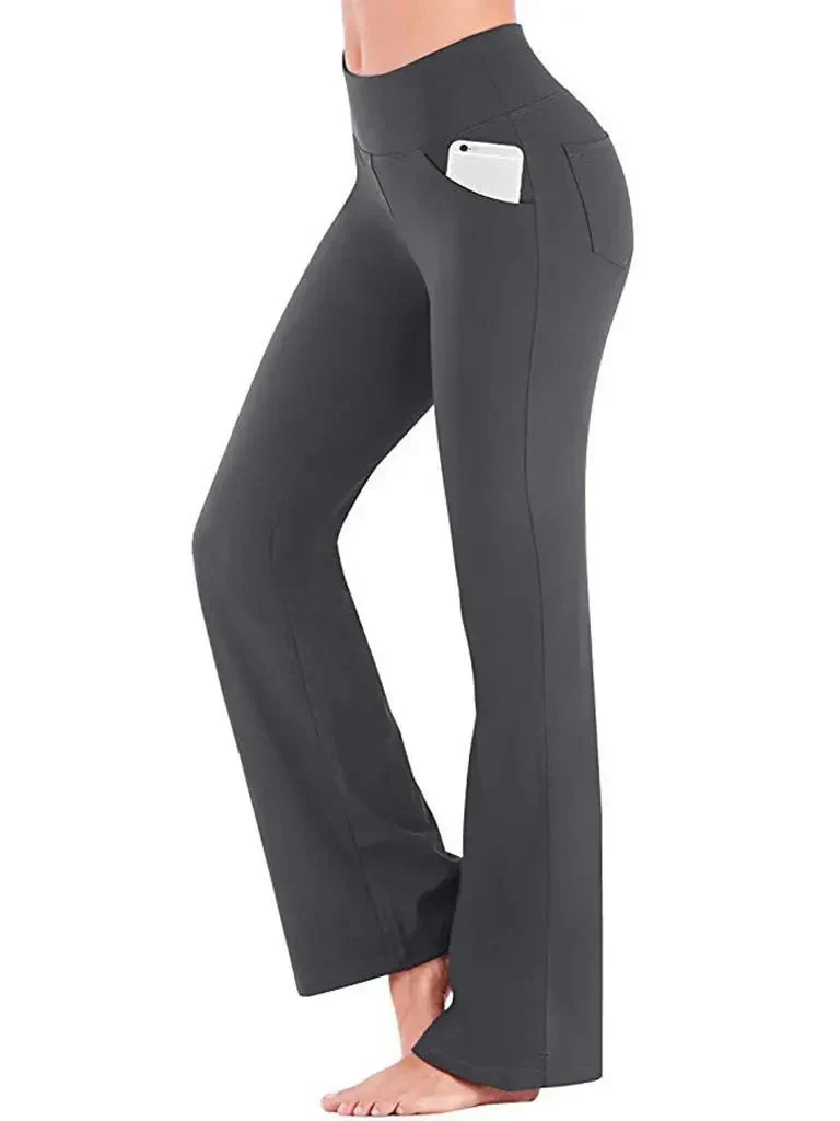 Livia | Zomerse Flared Sportbroek met Handig Zijvak