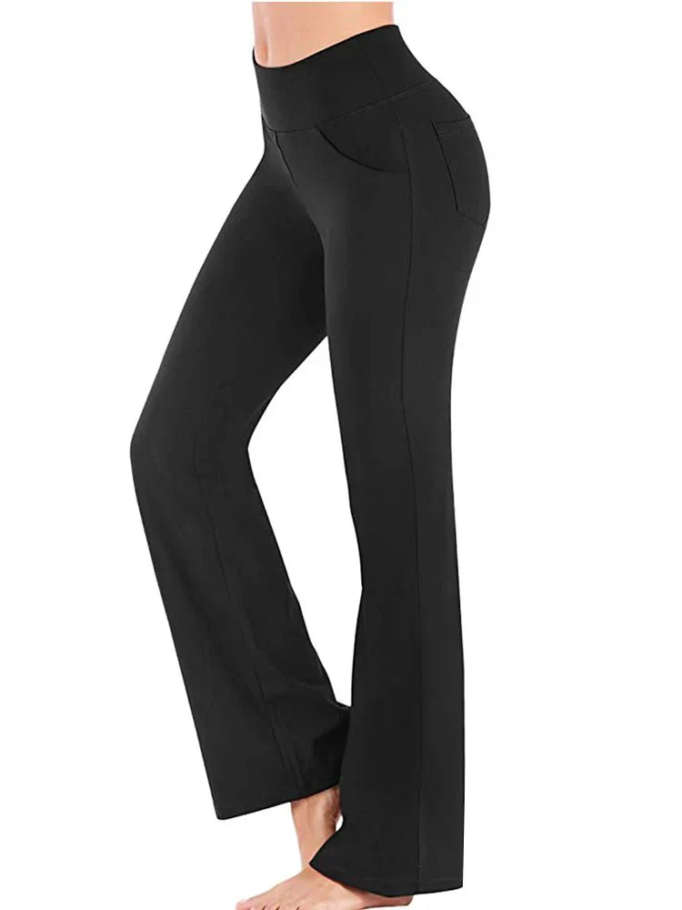 Livia | Zomerse Flared Sportbroek met Handig Zijvak