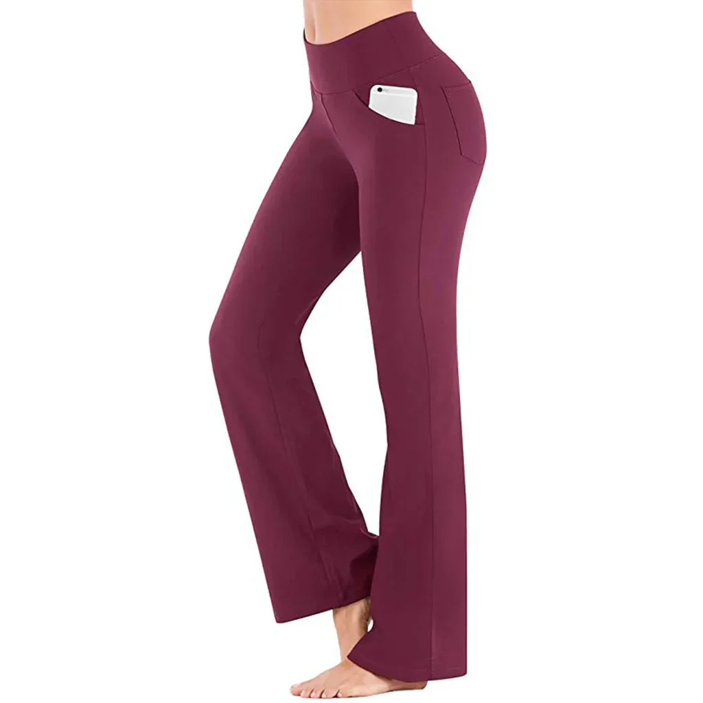 Livia | Zomerse Flared Sportbroek met Handig Zijvak