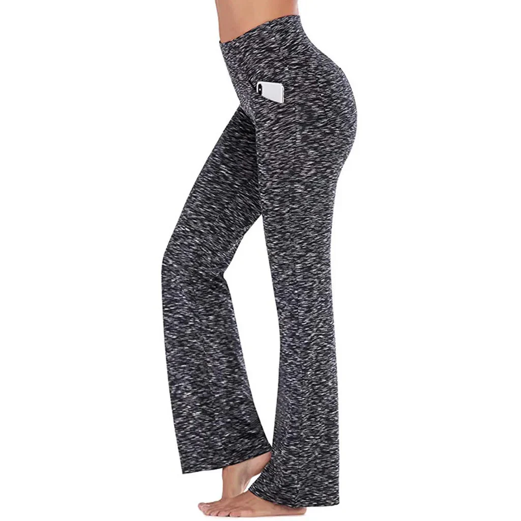 Livia | Zomerse Flared Sportbroek met Handig Zijvak