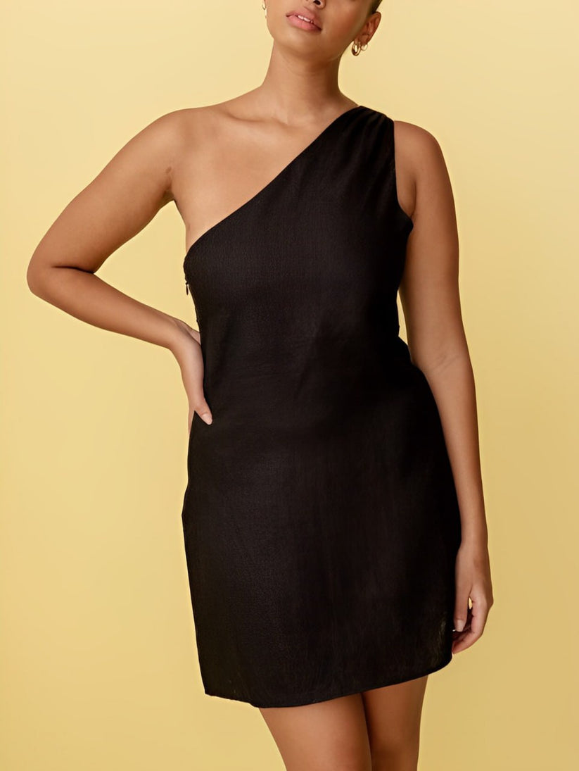 Selina | Maxi Jurk met Eén Schouderband voor Een Verfijnde Look