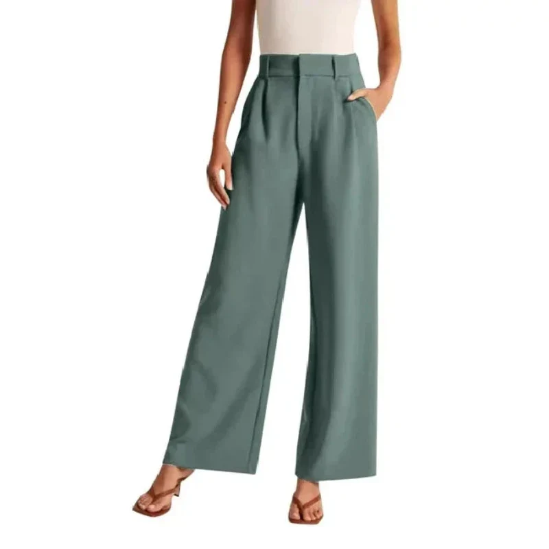 Marieke | Zomerse Broek met Wijde Pijpen en Verfijnde Taille