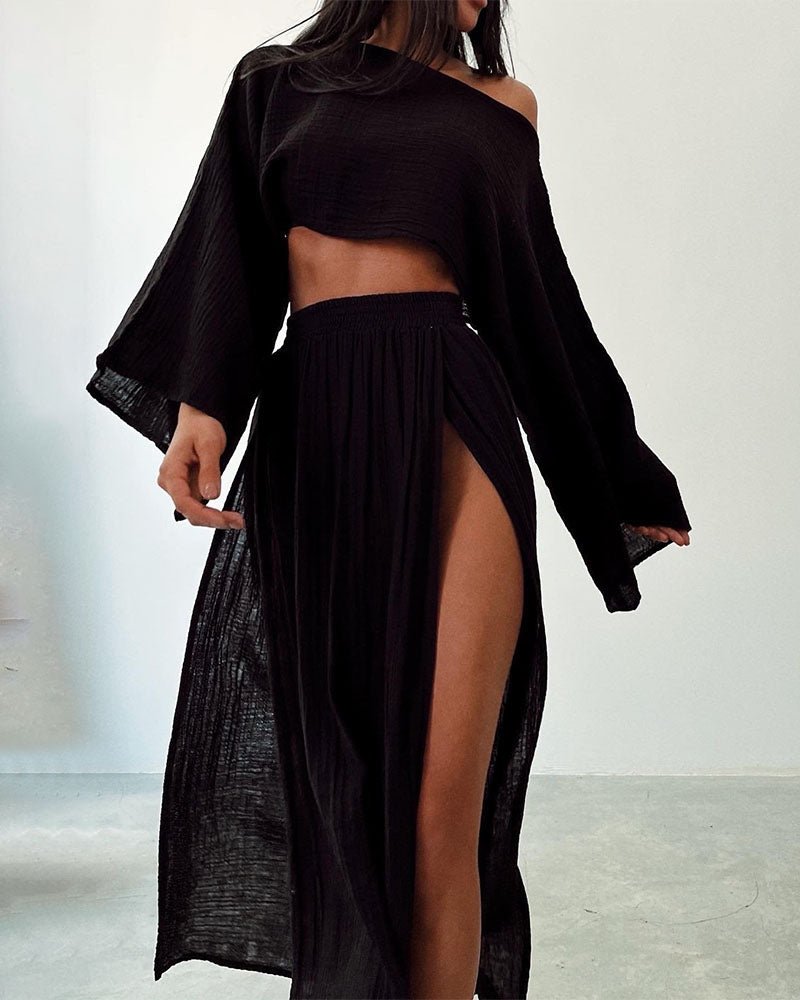 Juliette | Cropped Top en Maxi Rok - Tweedelige Zomerset