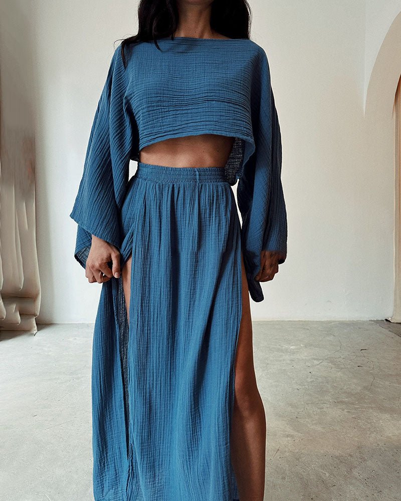Juliette | Cropped Top en Maxi Rok - Tweedelige Zomerset
