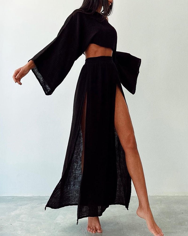 Juliette | Cropped Top en Maxi Rok - Tweedelige Zomerset