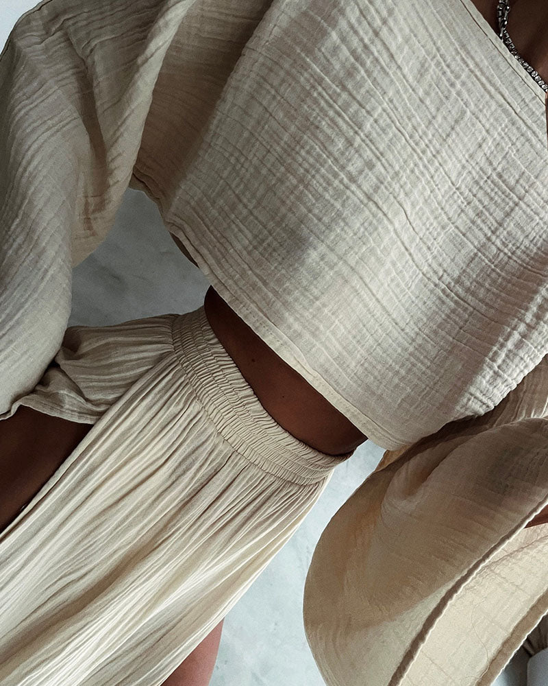 Juliette | Cropped Top en Maxi Rok - Tweedelige Zomerset