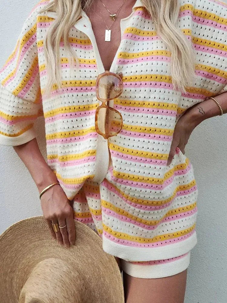 Maeva | Geruit Hemdje met Shorts - Tweedelige Zomerset