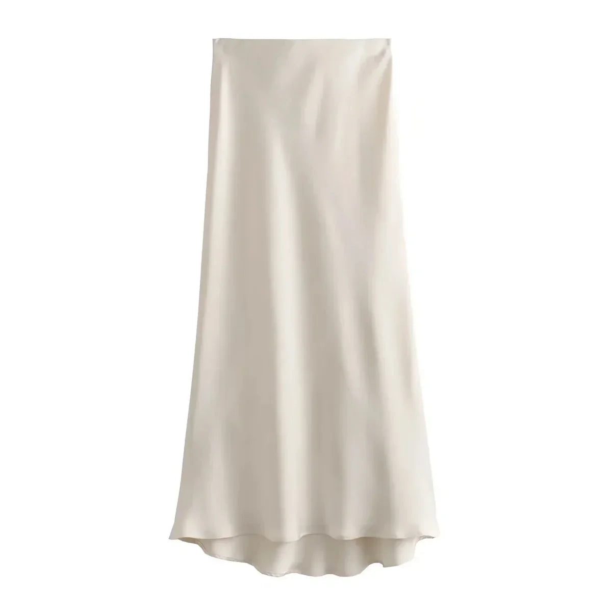 Sandra | Luxe Satijnen Midi Rok voor Dames