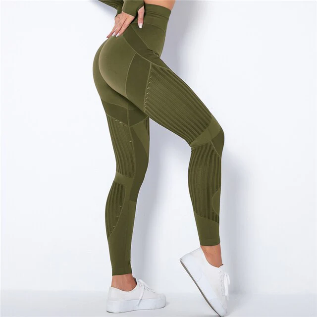 Sienna | Naadloze Sportlegging met Verfrissende Mesh Details