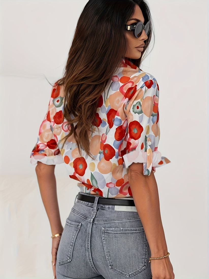 Marisol | Lichtvallende Blouse met Bloemenprint voor Stralende Dagen