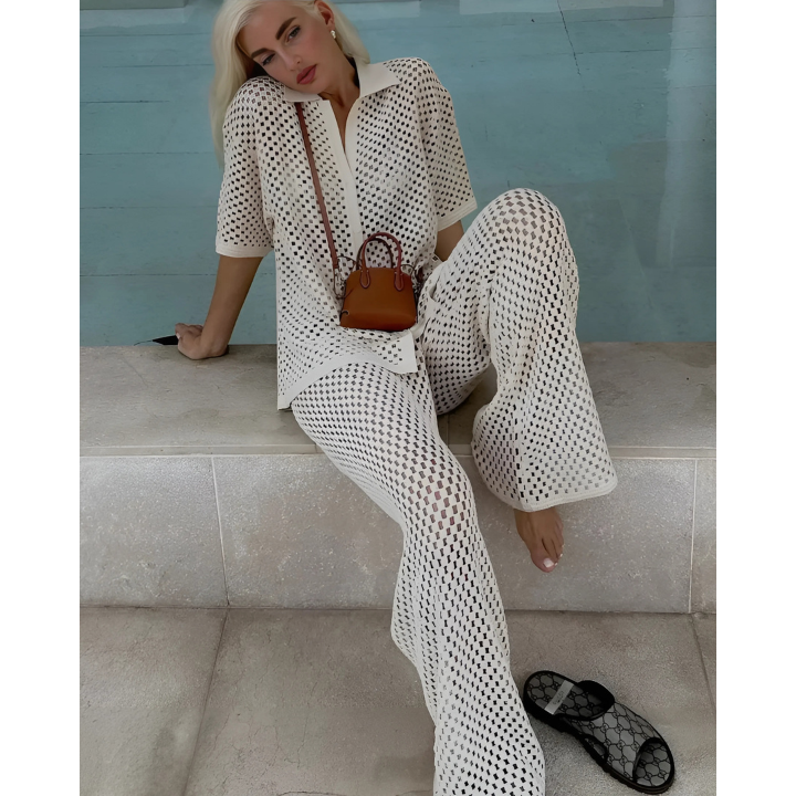 Chiara | Gehaakte Strandoutfit - Tweedelige Zomerset