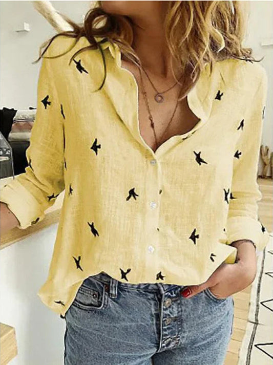 Noa | Vintage Linnen Blouse voor Warme Dagen