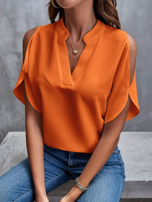 Jeska | Luchtige Blouse met Elegante Flare Mouwtjes