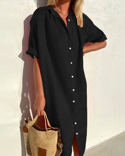 Elara | Chic Zomerjurk met Elegante Lijnen en Luchtige Valling