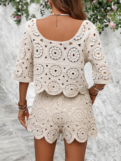 Sophia | Korte Zomerset met Bloemen – Casual Chic voor Warme Dagen