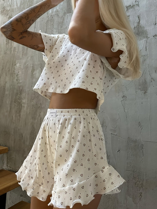 Scarlett | Bedrukte Zomeroutfit voor Dames – Fris, Schattig en Luchtig